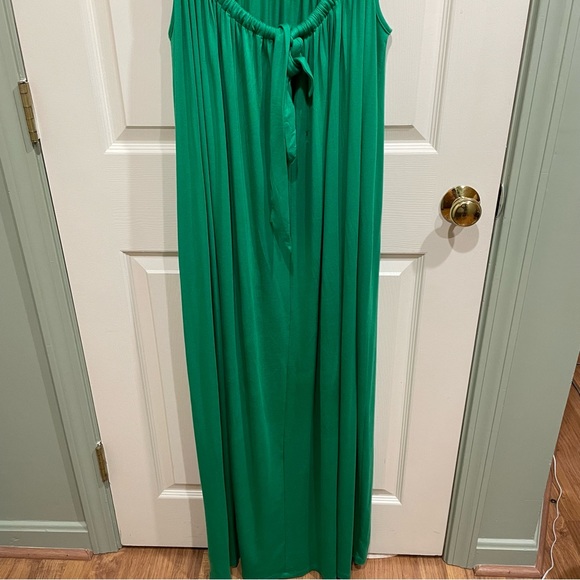 Anthropologie XL Velvet Graham & Spencer Kelly Green Cheyenne Maxi Dress EUC - Picture 7 of 11